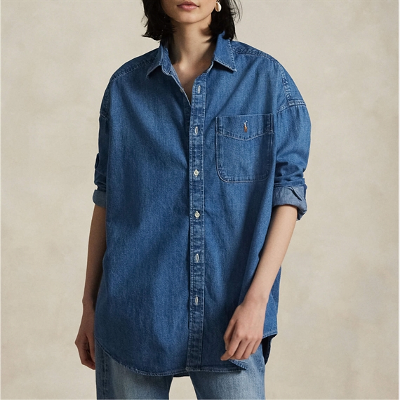 Polo Ralph Lauren Oversized Denim Skjorte, Golfito Wash